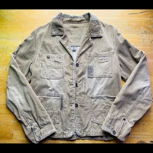 Women’s SILVER corduroy jacket size XL